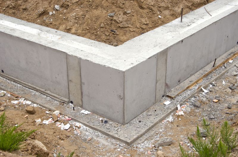 Concrete pouring for foundation