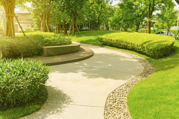 Cement Walkway Installation in Frankfort