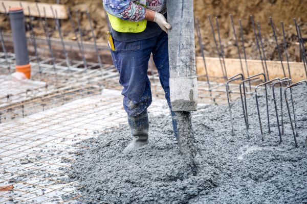 Cabin Foundation Pouring in Frankfort